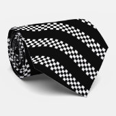 Karo Waves Krawatte (Gerollt)