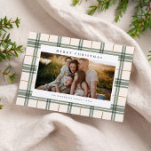Karo-Weihnachtskarte mit Foto Feiertagskarte