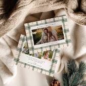 Karo-Weihnachtskarte mit Foto Feiertagskarte