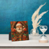 Karo-Weihnachtsmann-Weihnachtsdesign Fotoplatte (InSitu)