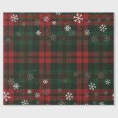 Karo-Wintermuster Geschenkpapier (Flach)
