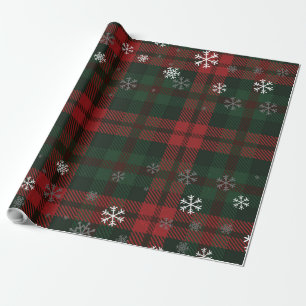 Karo-Wintermuster Geschenkpapier