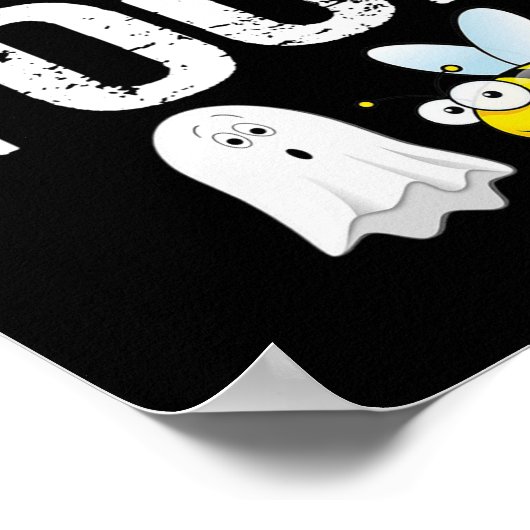 Karo Your Boo Bees Shirt Die sonnige Brustkrebshal Poster (Ecke)