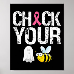 Karo Your Boo Bees Shirt Die sonnige Brustkrebshal Poster