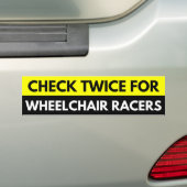 Karo zweimal für Rollstuhlfahrer Autoaufkleber (Auf Auto)