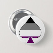 "Karoass" - asexualem Stolz-Button Button (Vorne & Hinten)