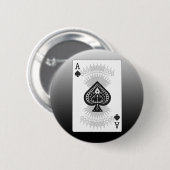 Karoass Poker-Karte: Button (Vorne & Hinten)