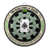 Karoass Poker-Raum Dartscheibe (vorne)