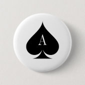Karoass Pokerknopf Button (Vorderseite)