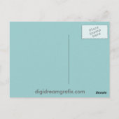 Karolina-blaue Gratpfeilbahn Postkarte (Rückseite)