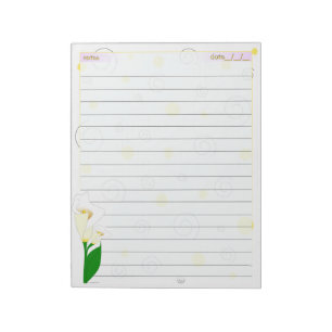 Karolingerlilien Notizblock