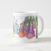 KAROLLE IN DER SAISON Jumbo-Tasse (Vorderseite Rechts)