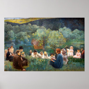Károly Ferenczy - Bergpredigt Poster