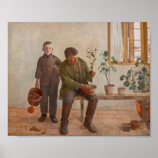 Károly Ferenczy - Gärtner Poster (Vorne)