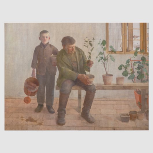 Károly Ferenczy - Gärtner Seidenpapier (Vorderseite)