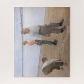 Károly Ferenczy - Jungen werfen Kieselsteine Puzzle (Vertikal)
