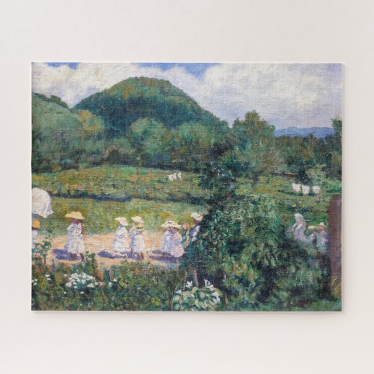 Károly Ferenczy - Picknick im Mai (Sommertag) Puzzle (Horizontal)