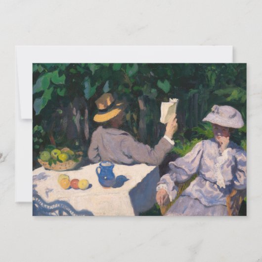 Károly Ferenczy - Sonniger Morgen Dankeskarte (Vorderseite)