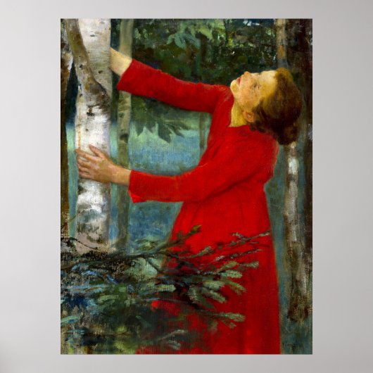 Károly Ferenczy - Vogelgesang Poster (Vorne)