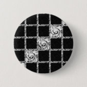 Karomuster Button (Vorderseite)
