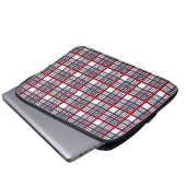 Karomuster Laptopschutzhülle (Vorne Knopf)