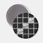Karomuster Magnet (Vorderseite/Rückseite)