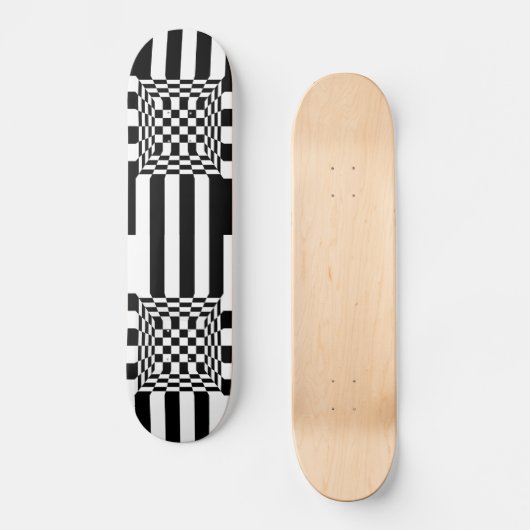 Karomuster Skateboard (Vorderseite)
