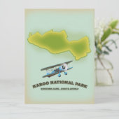 Karoo National Park Western Cape Südafrika Karte (Stehend Vorderseite)