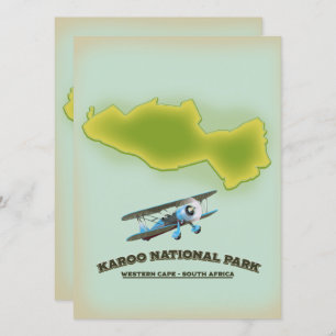 Karoo National Park Western Cape Südafrika Karte