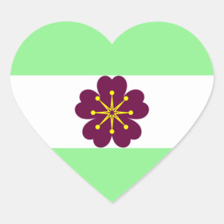 Karorische Notizheftfolie Herz-Aufkleber