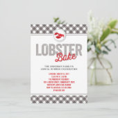 Karos, die Hummer jährliches Sommer-Party backen, Einladung (Stehend Vorderseite)