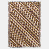 KAROS IN SCHATTEN VON BROWN KARIERT TARTAN 2 DECKE (Vorderseite Vertikal)