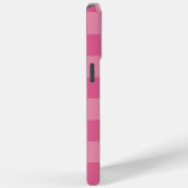 Karos und Wirbel - rosa Case-Mate iPhone Hülle (Rückseite / Rechts)