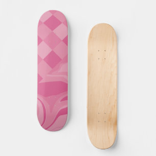 Karos und Wirbel - rosa Skateboard