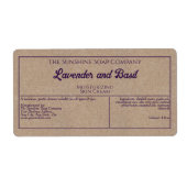 Karosserie-Etikett für lila Texkosmetik (Vorne)