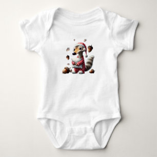 Karosserieanzug mit niedlichem Schaffleischdruck Baby Strampler