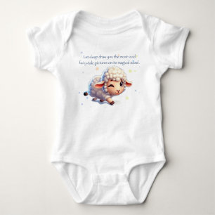 Karosserieanzug mit niedlichem Schaffleischdruck Baby Strampler