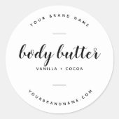 Karosserieherz Runder Aufkleber (Vorderseite)