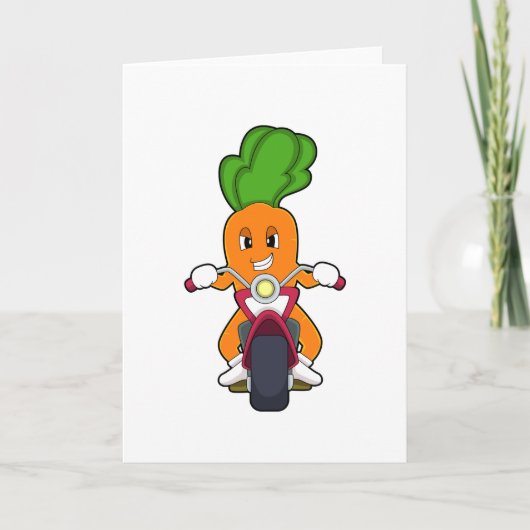 Karotte als Fahrrad mit Motorrad.PNG Karte (Vorderseite)