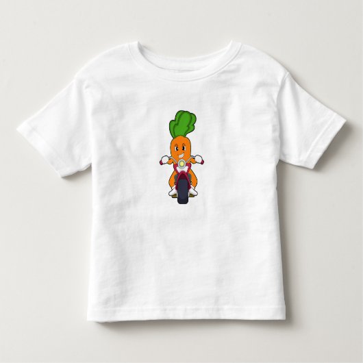 Karotte als Fahrrad mit Motorrad.PNG Kleinkind T-shirt (Vorderseite)