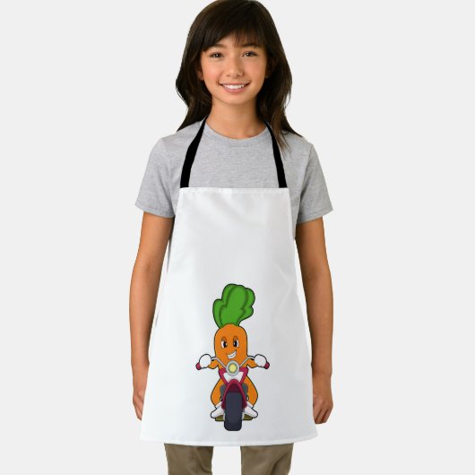 Karotte als Fahrrad mit Motorrad.PNG Schürze (Insitu)