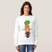 Karotte als Fahrrad mit Motorrad.PNG Sweatshirt (Vorne ganz)