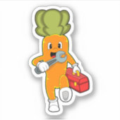 Karotte als Mechanik mit Toolbox Aufkleber (Vorderseite)