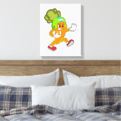 Karotte beim Fußballsport Leinwanddruck (Insitu (Schlafzimmer))