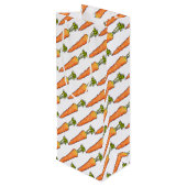 Karotte Geschenktüte Für Weinflaschen (Rückseite Schrägansicht)