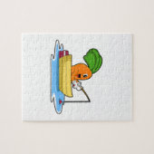 Karotte im Boot beim Angeln mit Angelstange Puzzle (Horizontal)