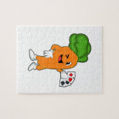 Karotte im Poker mit Poker-Karten Puzzle (Horizontal)
