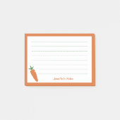 Karotte Post-it Klebezettel (Vorderseite)