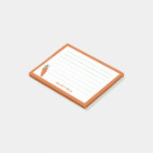 Karotte Post-it Klebezettel (angewinkelt)