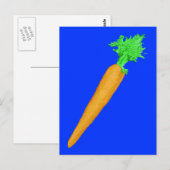 Karotte Postkarte (Vorne/Hinten)